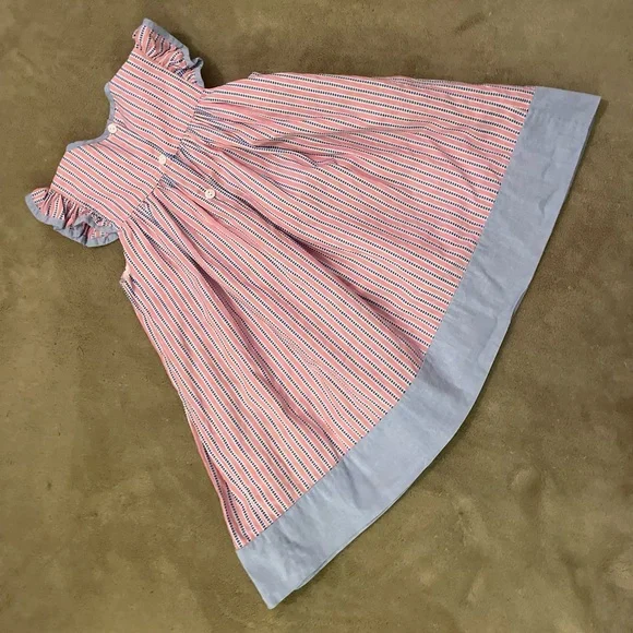 Boutique brand, Bella Bliss, red, white, & blue dress w/ ruffle sleeves.EUC.Sz5.